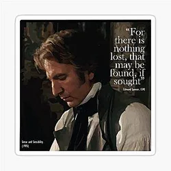 Colonel Brandon - Alan Rickman (Sense and Sensibility, 1995) sticker