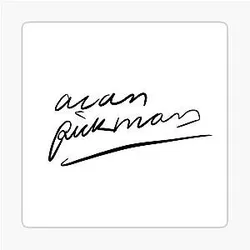 Alan Rickman Signature Sticker
