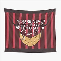 Hazbin Hotel Alastor You're Never Fully Dressed Without a Smile Tapestry