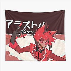 Alastor Smile Hazbin Hotel Tapestry