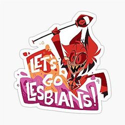 Alastor Lesbians Sticker