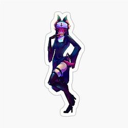 Nun Alastor Hazbin Hotel Pin-up Sticker