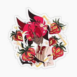Strawberry Alastor Sticker