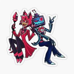 Alastor and Vox Sticker