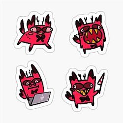 Cursed Cat Alastor Sticker