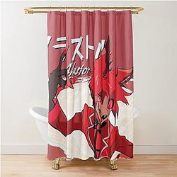Alastor Smile Skyness Hazbin Hotel Shower Curtain