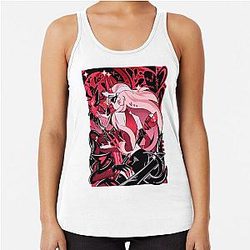 Charlie and Alastor 2024 Valentine's Day Inspired Fanmerch Racerback Tank Top