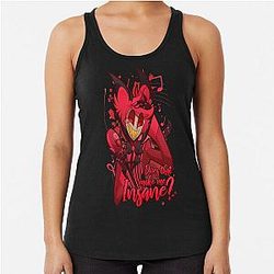 Insane Alastor the Radio Demon Racerback Tank Top
