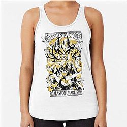 Charlie Alastor 2023 Tarot Card Inspired Halloween Collection Fanmerch WHITE Ver Racerback Tank Top