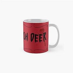OH DEER Mug, Coffee Fan Mug, Hazbin Hotel Alastor Mug, Alastor The Radio Demon, Overlord, Coloured Handle, Hazbin Hotel Show, Tea, Gift Classic Mug