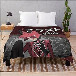 Alastor Fight Hazbin Hotel Throw Blanket