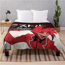 Alastor Smile Hazbin Hotel Throw Blanket