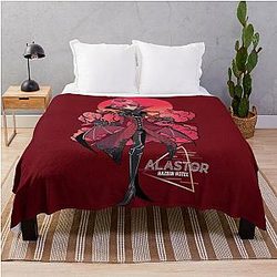 Retro Alastor Dracula Throw Blanket