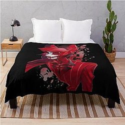 Alastor Hazbin Hotel Throw Blanket
