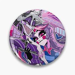 Charlie Alastor Pride Month Fanmerch White Version Pin