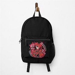 Alastor You're Never Truly Dressed Without a Smile Hazbin Hotel Backpack