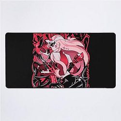 Charlie Alastor Valentines Day Inspired Fanmerch Black Desk Mat