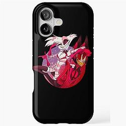 Hazbin Hotel Angel Dust and Alastor iPhone Case