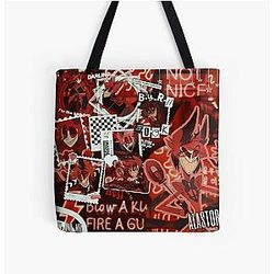 Alastor Strawberry Print Tote Bag