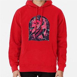 Stained Glass Alastor Cracked Pullover Hoodie