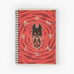 Alastor with Voodoo Symbols Poster Spiral Notebook