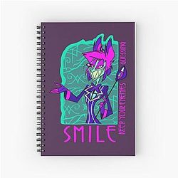 Alastor SMILE Neon Spiral Notebook