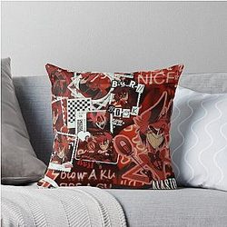 Alastor Strawberry Throw Pillow