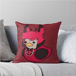 Alastor Rubber Duck Throw Pillow