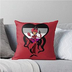 Asexual Alastor Hazbin Hotel Throw Pillow