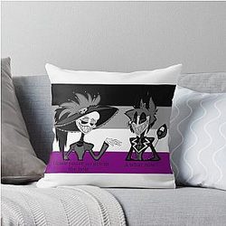 Alastor and Rosie Ace Throw Pillow