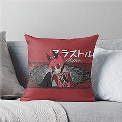 Alastor Fight Skyness Hazbin Hotel Throw Pillow