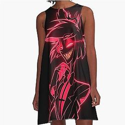 Neon Alastor A Line Dress