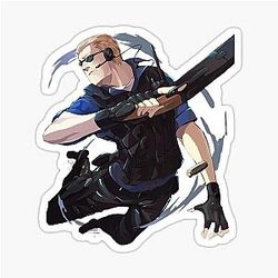 Albert Wesker resident evil officer Chris x Albert Wesker Sticker