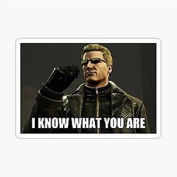 Albert Wesker I know what you are Dead by Daylight Sticker