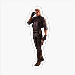 Portrait of Albert Wesker from Resident Evil Sticker