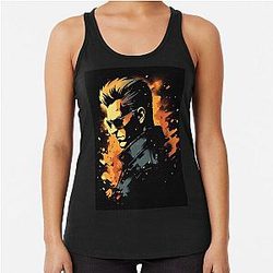 Albert Wesker Graffiti Racerback Tank