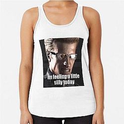Silly Albert Wesker Racerback Tank Top