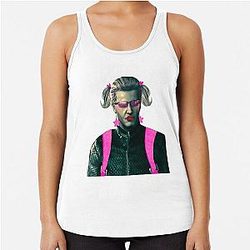 Albert Wesker Going to the Barbie Racerback Tank Top