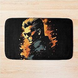 Albert Wesker Graffiti Bath Mat