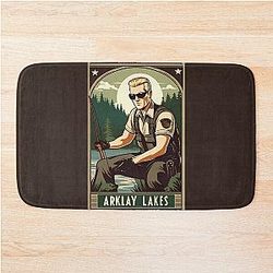 Albert Wesker Ultimate Fishing Guide for Arklay Lake Bath Mat