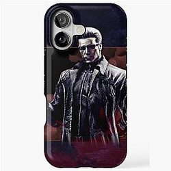 Albert Wesker Resident Evil Portrait iPhone Case