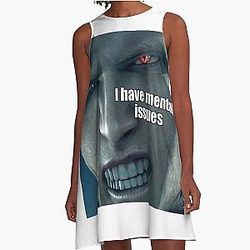 Albert Wesker I Have Mental Issues A Line Dress