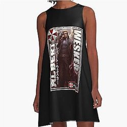 Resident Evil Albert Wesker Classic Gaming Art A-Line Dress