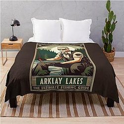 Albert Wesker's Ultimate Fishing Guide for Arklay Lakes Throw Blanket