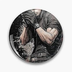 Albert Wesker Resident Evil Art Print Tyrannical Design Pin