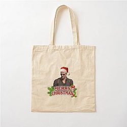 Merry Christmas Albert Wesker Resident Evil 4 Remake Cotton Tote Bag