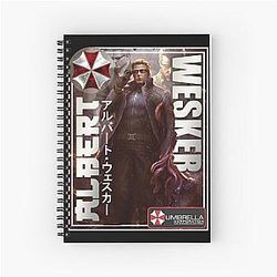 Resident Evil Albert Wesker Classic Gaming Art Spiral Notebook