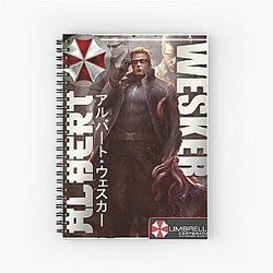 Resident Evil Albert Wesker Classic Gaming Spiral Notebook
