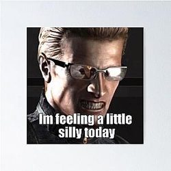 Silly Albert Wesker Poster