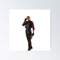 Portrait of Albert Wesker from Resident Evil Poster